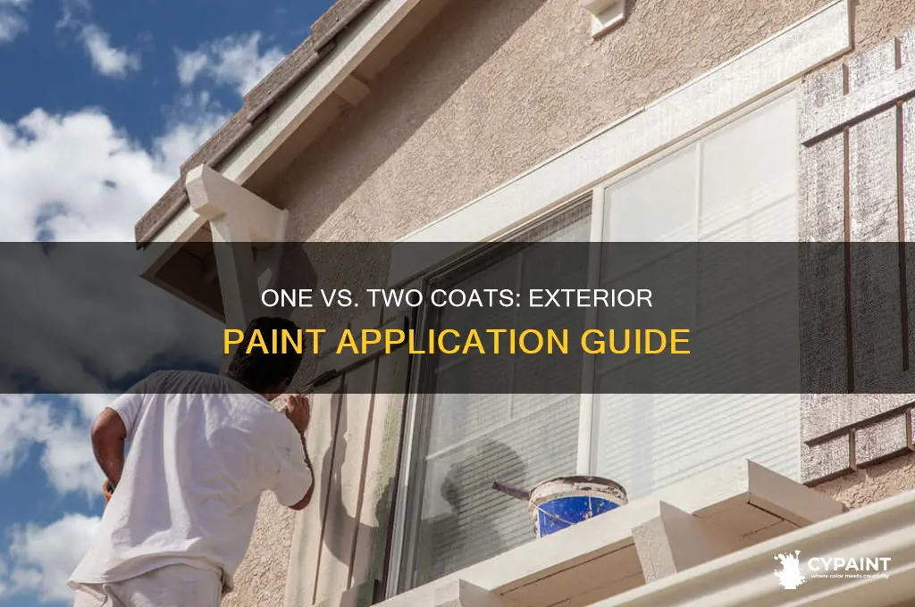 is one or two coats of paint exterior