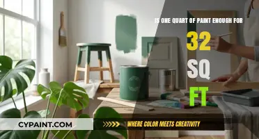 Painting a 32 sq ft Room: Will One Quart Suffice?
