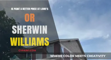 Comparing Paint Prices: Lowe's vs. Sherwin-Williams - Which Offers Better Value?
