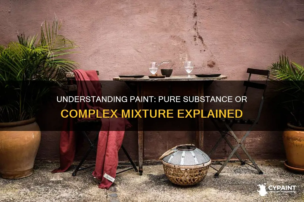 is paint a pure substance or a mixture