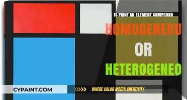 Understanding Paint: Element, Compound, Homogeneous, or Heterogeneous?