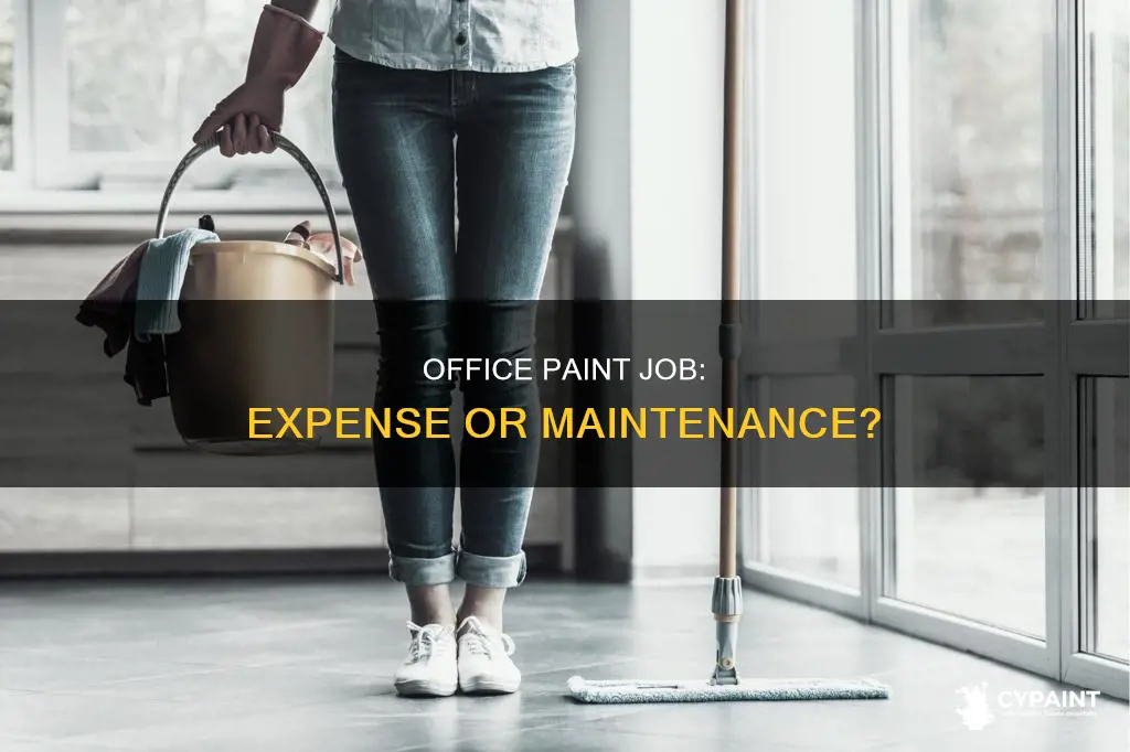 is paint an office expense or maintenance schedule c