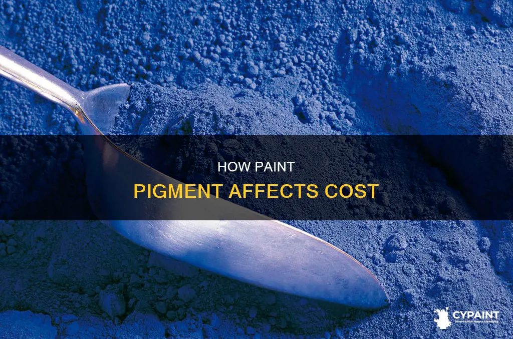 is paint cheaper the less pigment is in it