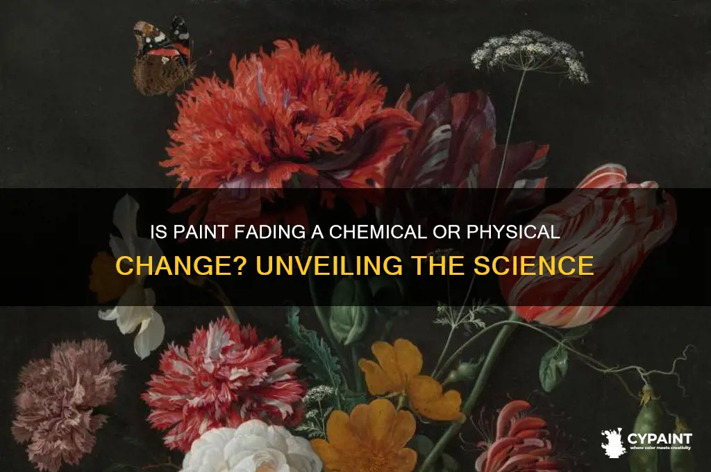 is paint fading a chemical or physical change