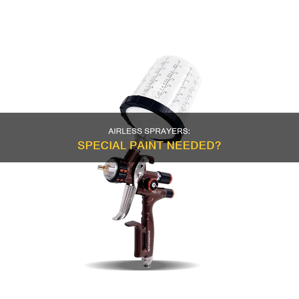 is paint for airless sprayers different than standard paint