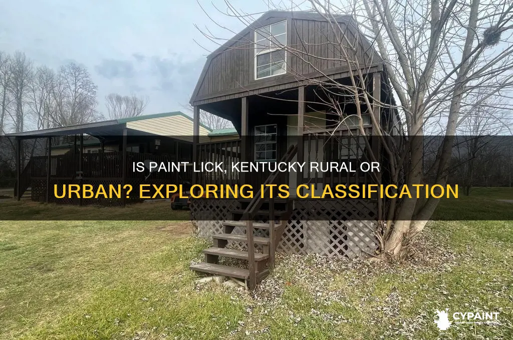 is paint lick kentucky considered rural or urban