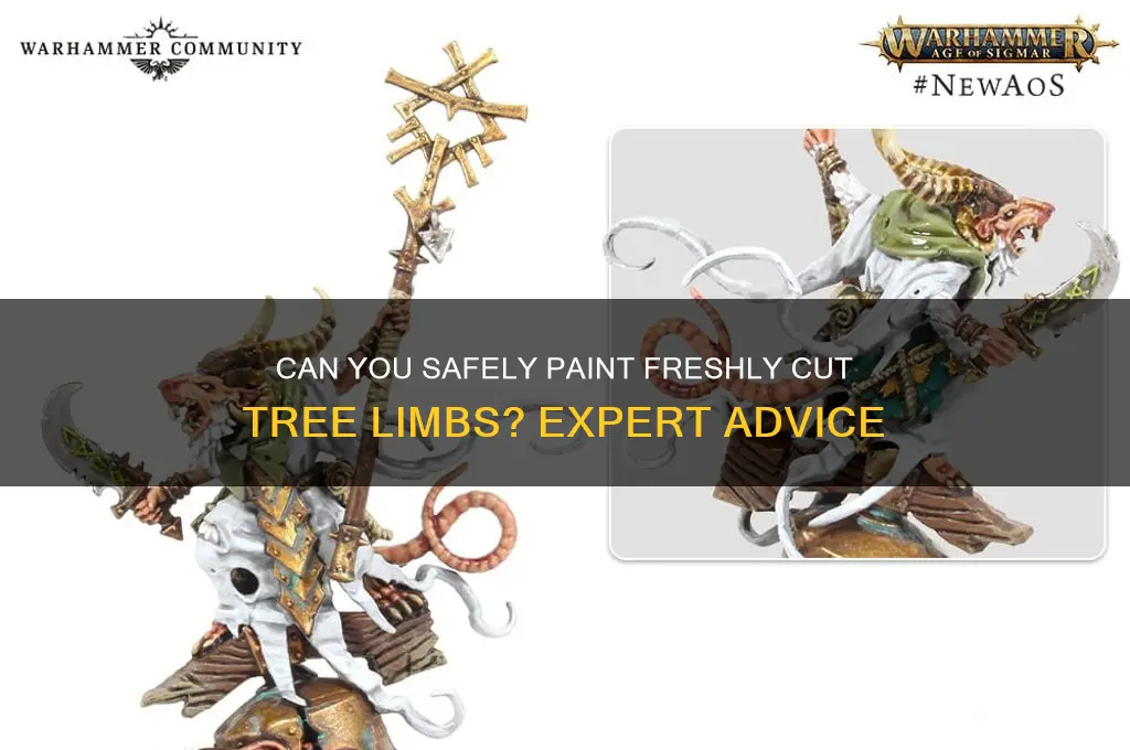 is paint ok for over fresh cut limbs