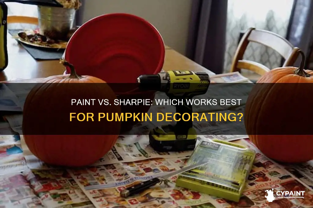 is paint or sharpie better on a pumpkin