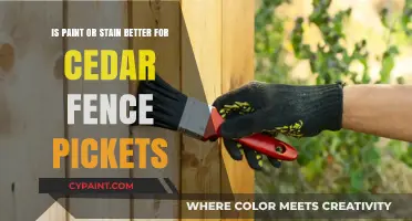 Paint or Stain: What's Best for Cedar Fence Pickets?