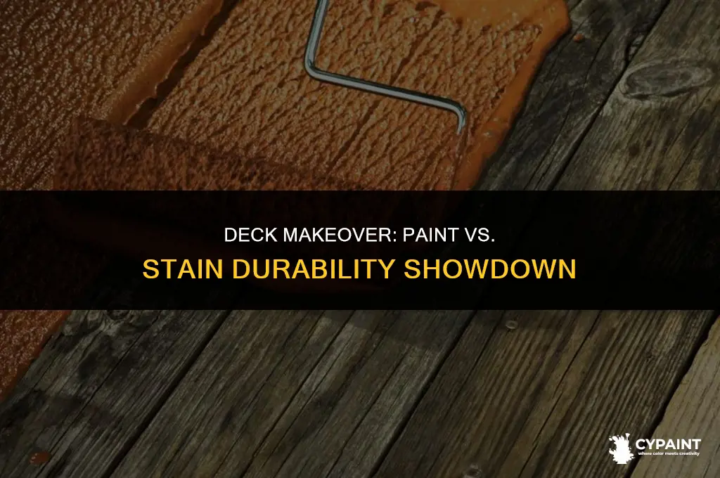 is paint or stain more durable on a redone deck