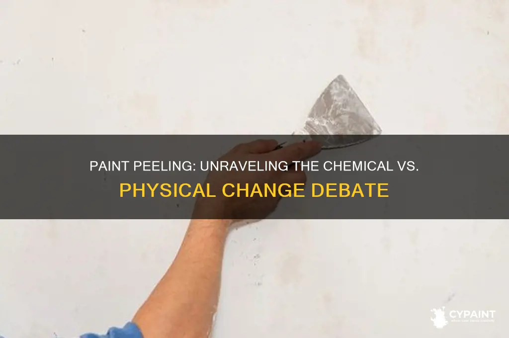 is paint peeling a chemical or physical change
