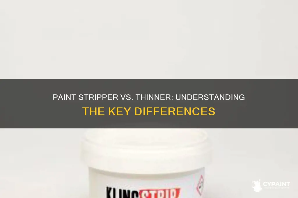 is paint stripper the same as paint thinner