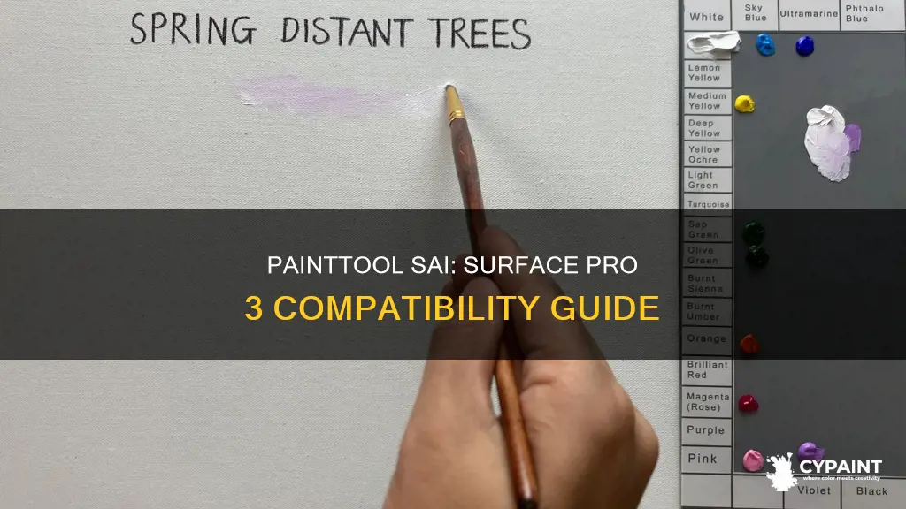 is paint tool sai compatible with surface pro 3