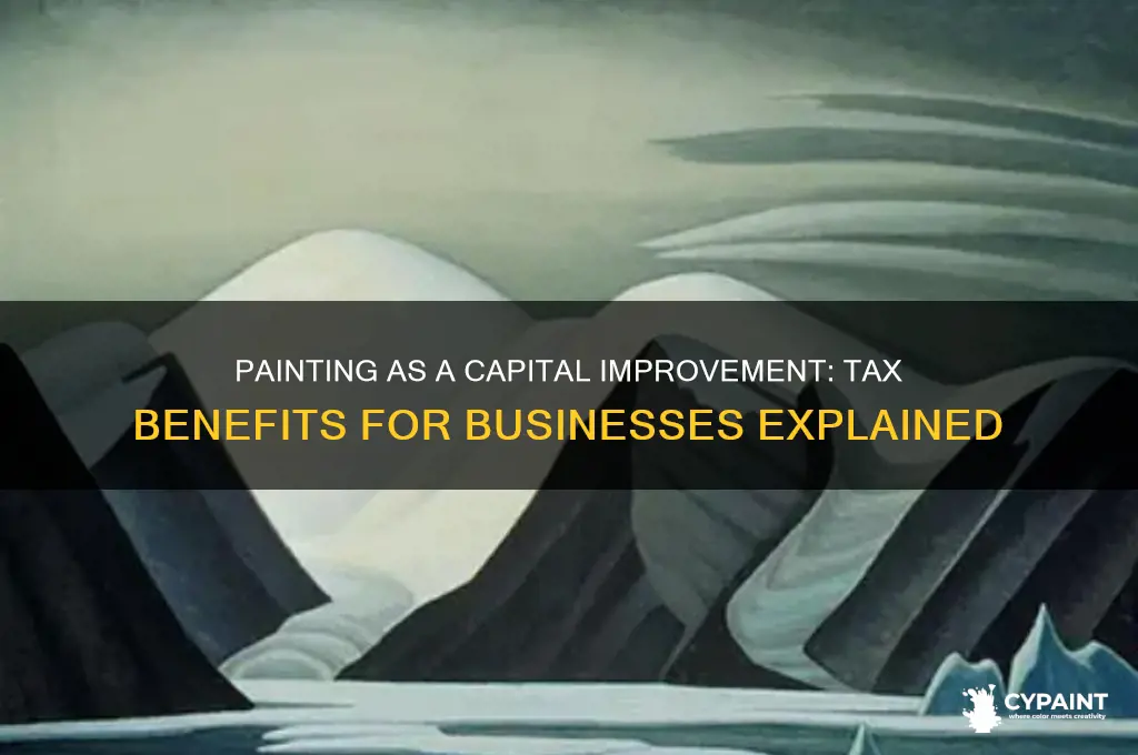 is painting a capital improvement for a business