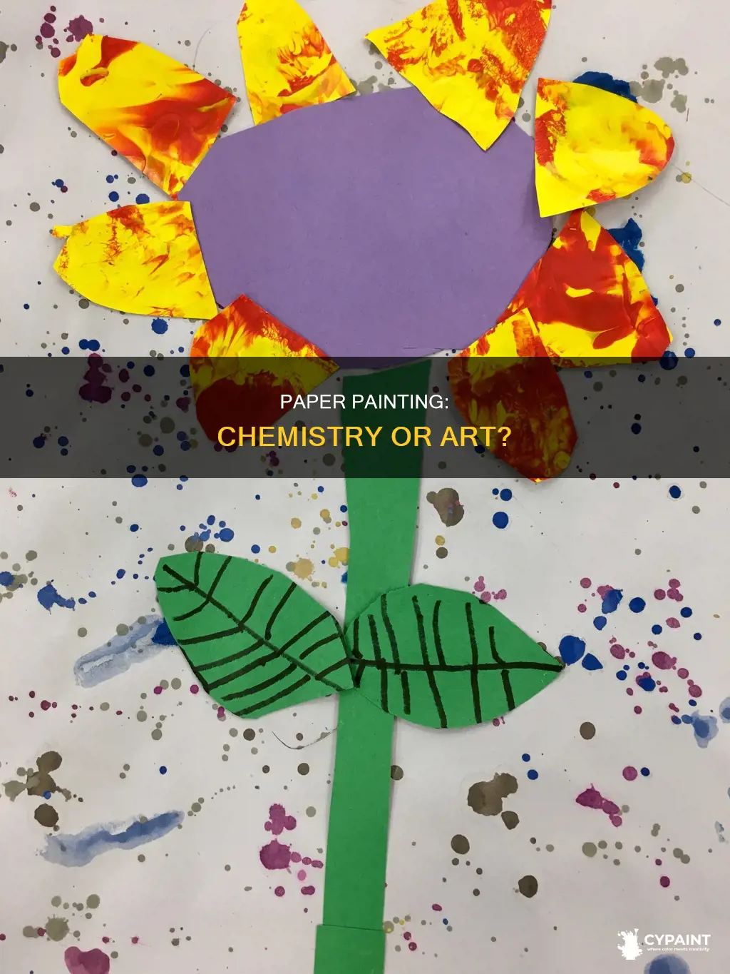 is painting a piece of paper a chemical change