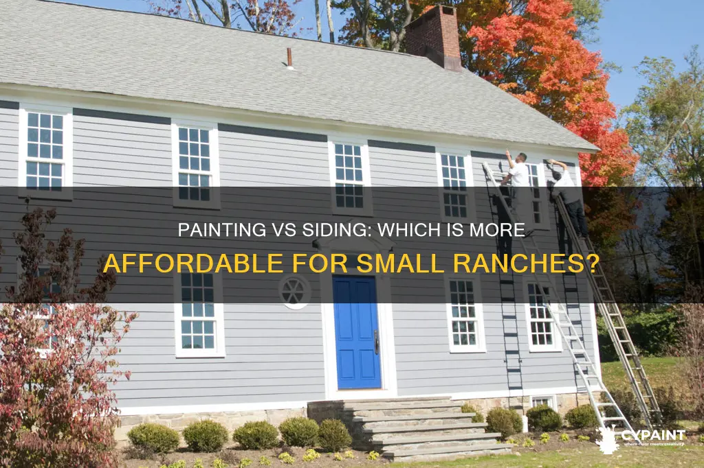 is painting a small ranch home cheaper than siding