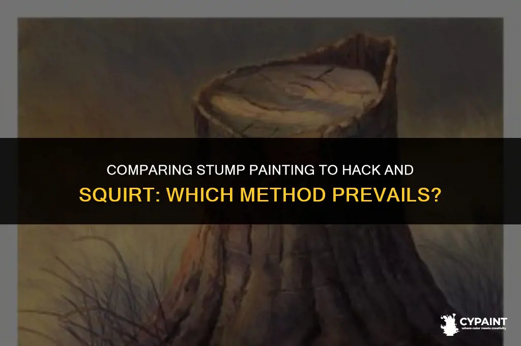 is painting a stump as effective as hack and squirt