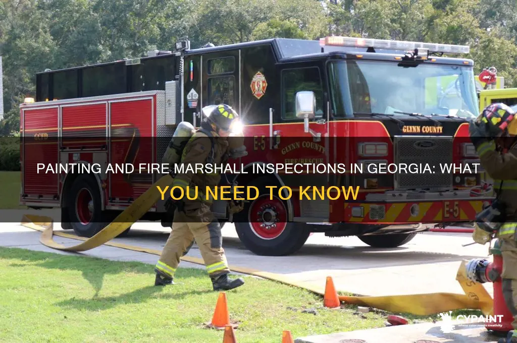 is painting against fire marshall inspection for georgia