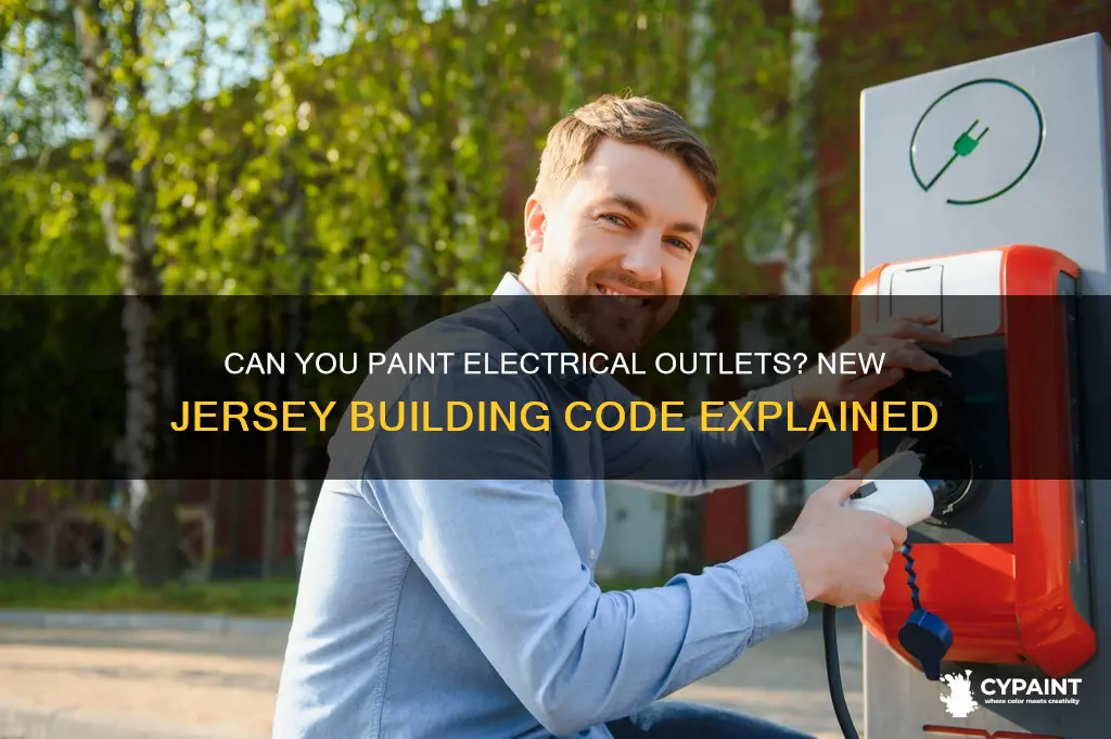 is painting an electric outlet against nj building code