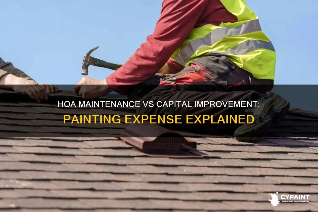 is painting an hoa maintenance expense or capital improvement