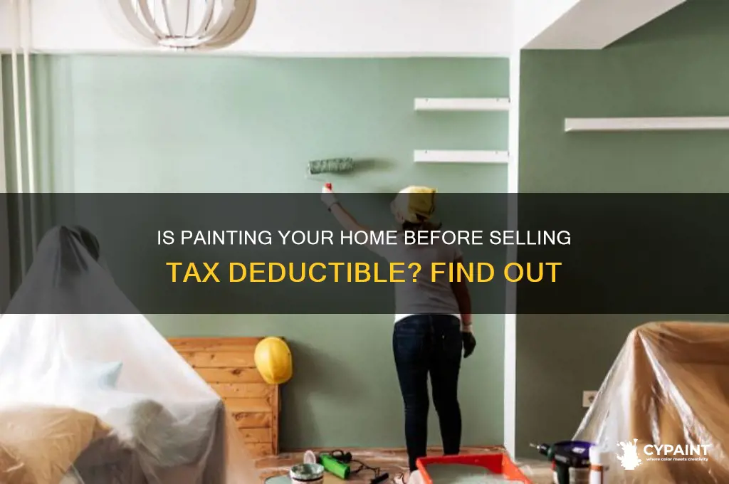 is painting prior to sale of home deductible
