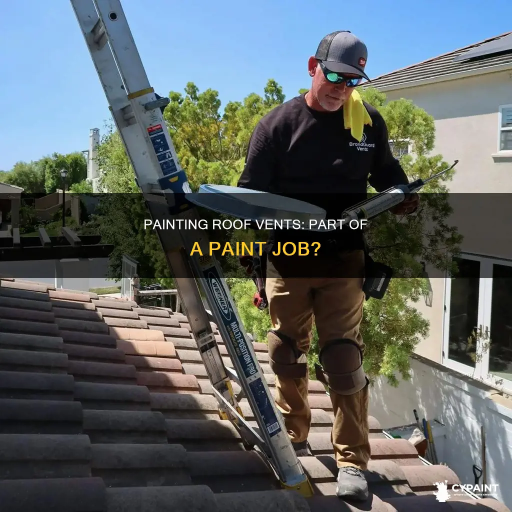 is painting roof vents part of the paint job