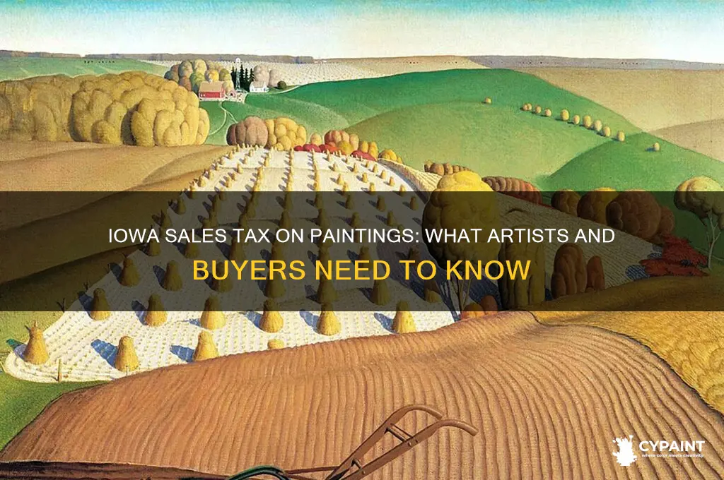 is painting subjerct to sales tax in iowa