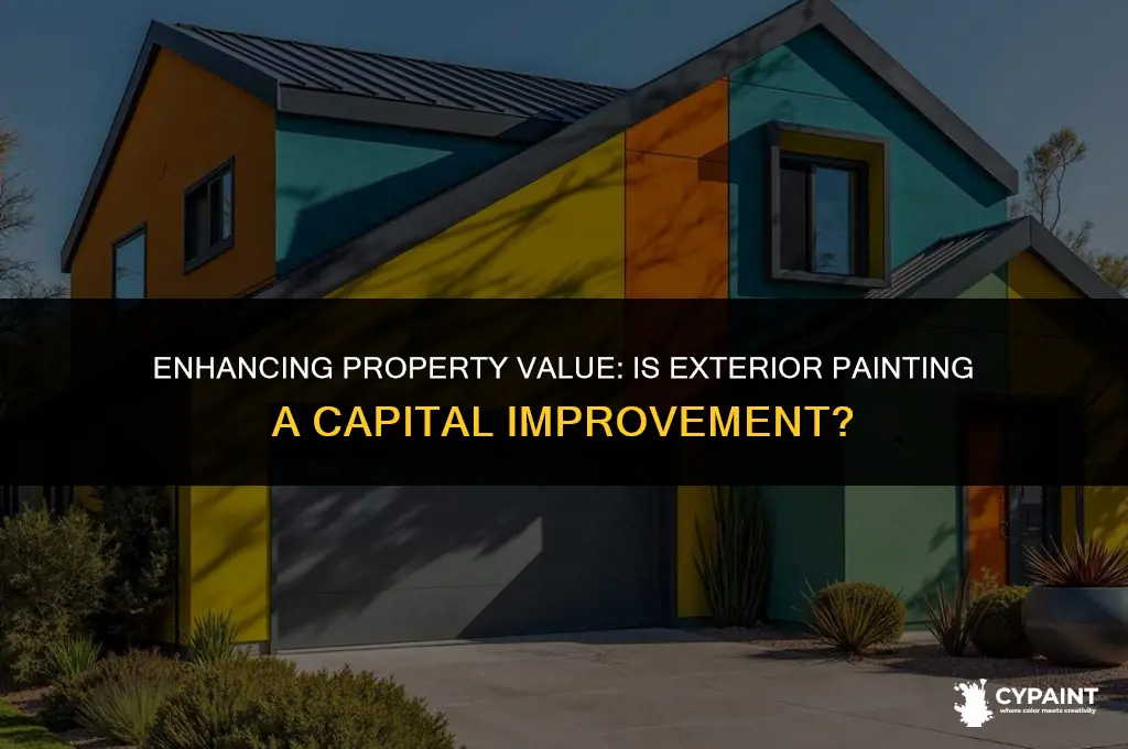 is painting the exterior of a building a capital improvement