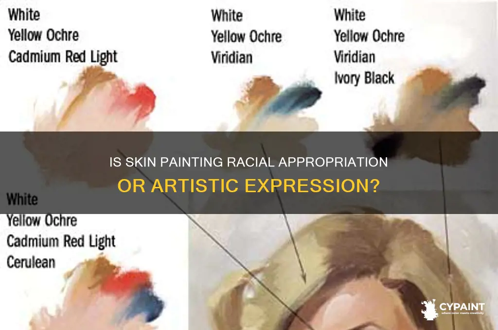 is painting your skin a different race bad