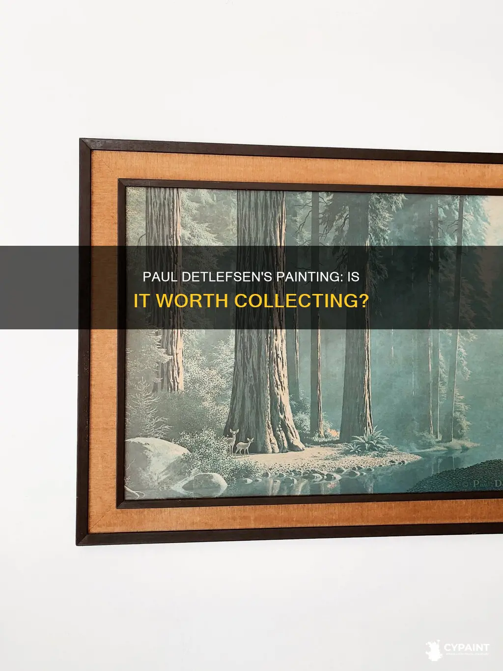 is paul detlefsen painting p935 22 615 worth anything