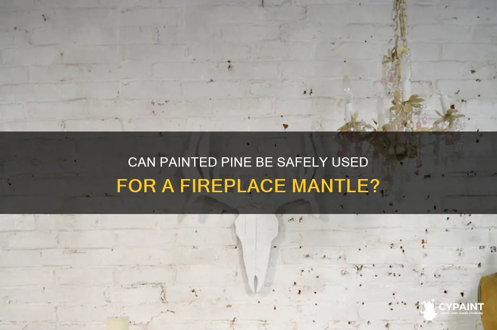is pine ok for fireplace mantle if painted