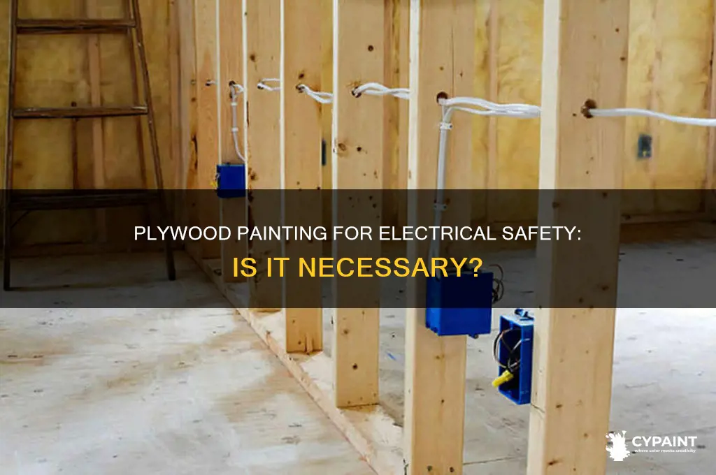 is plywood required to be painted for electrical