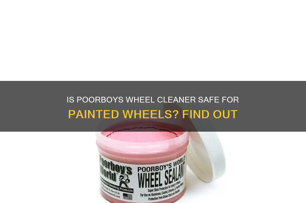 is poorboys wheel cleaner safe on painted wheels