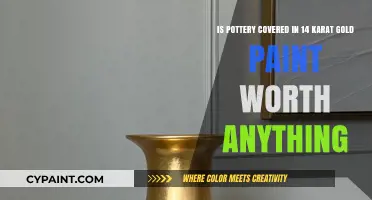 Unveiling the Value: Pottery Adorned with 14 Karat Gold Paint