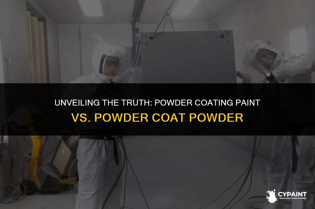 is powder coating paint the same as powder coat powder