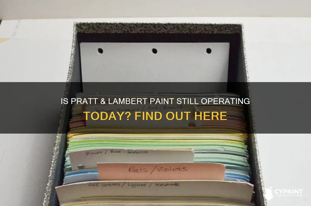 is pratt and lambert paint still in business