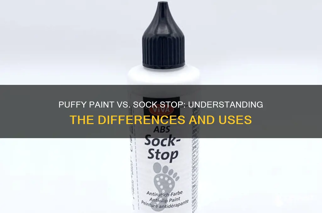 is puffy paint and sock stop the same