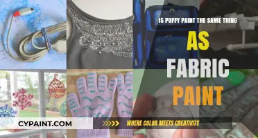 Exploring the Similarities of Puffy and Fabric Paints