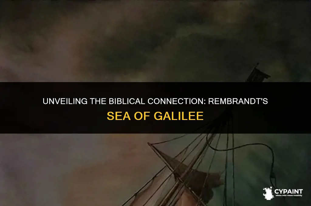 is rembrandt painting sea of galilee a scene from bible