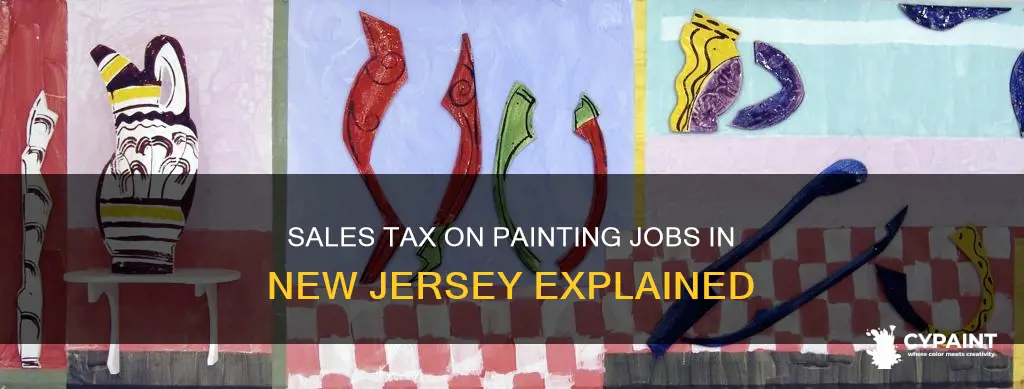 is sales tax charged on painting jobs in nj