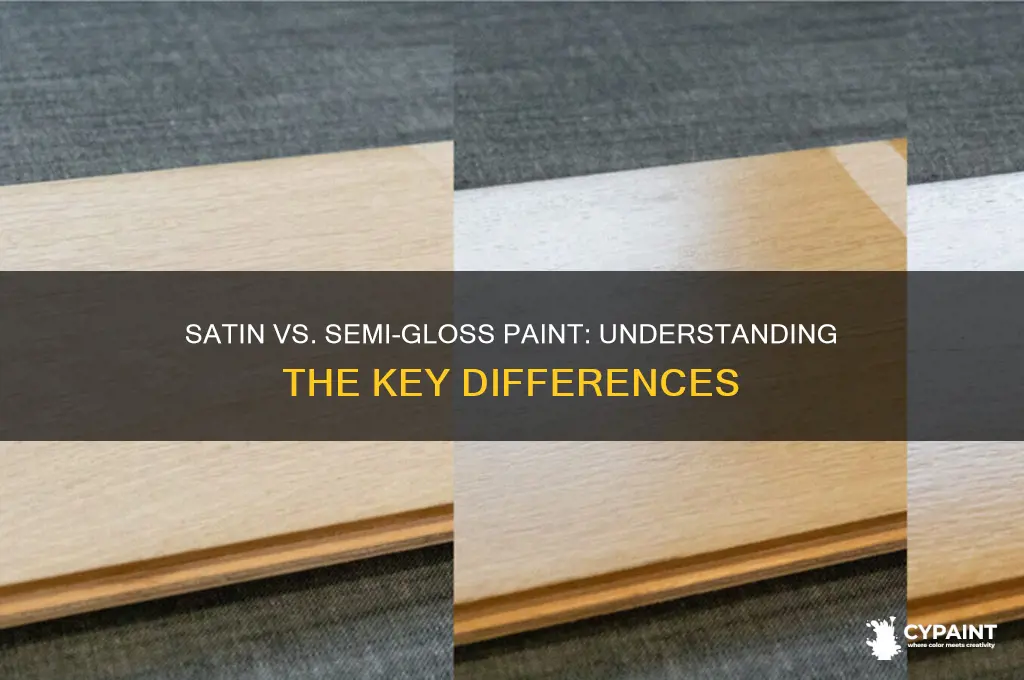 is satin and semi gloss paint the same