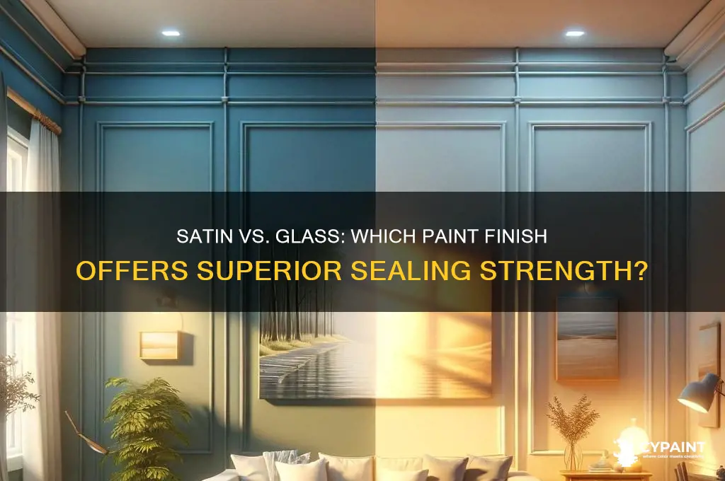 is satin or glass stronger paint for sealing