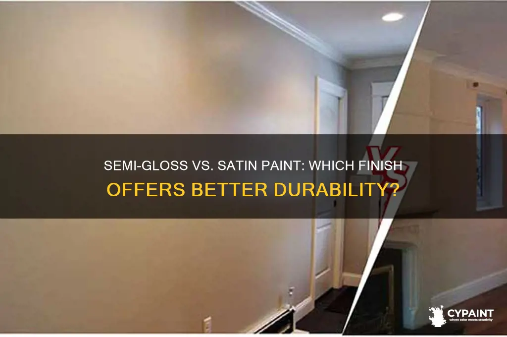 is semi gloss paint more durable than satin