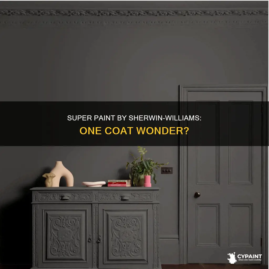 is sherwin william super paint a one coat paint