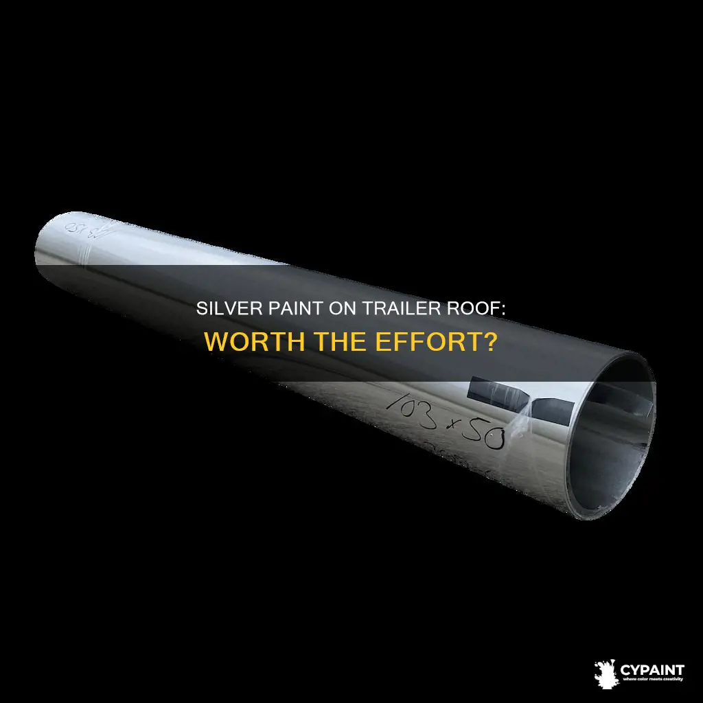 is silver paint on a trailer roof worth it