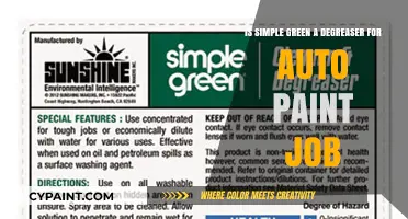 Simple Green: Effective Auto Paint Degreaser?