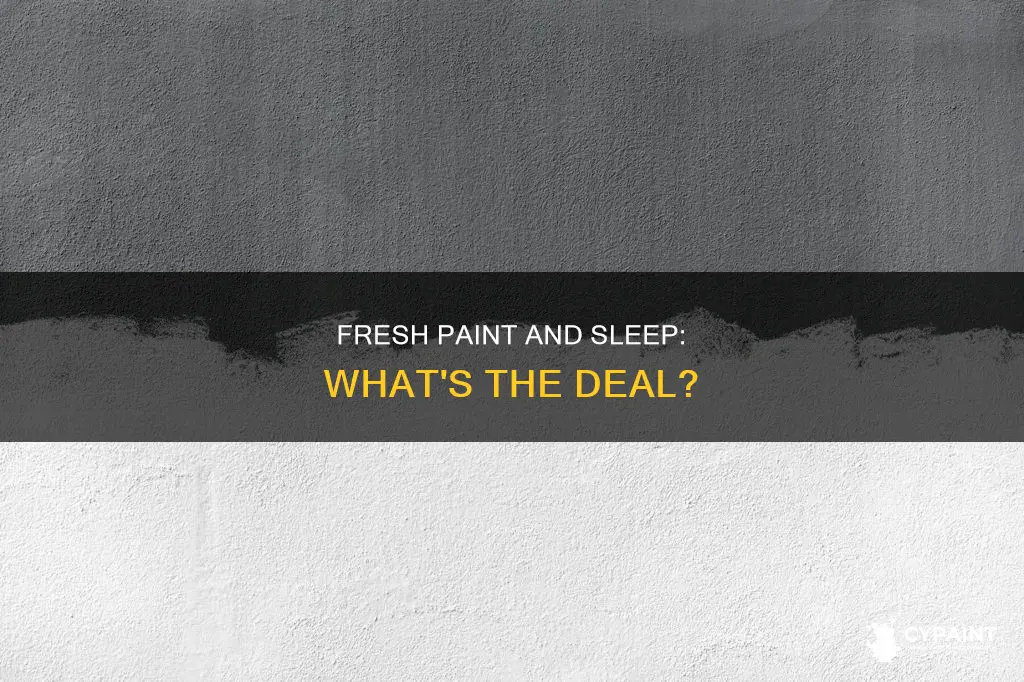 is sleeping in a room with fresh paint bad