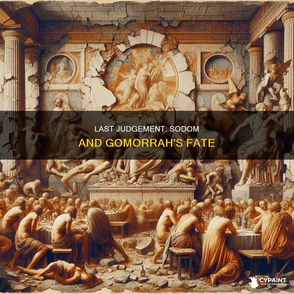 is sodom and gomorrah in the last judgement painting