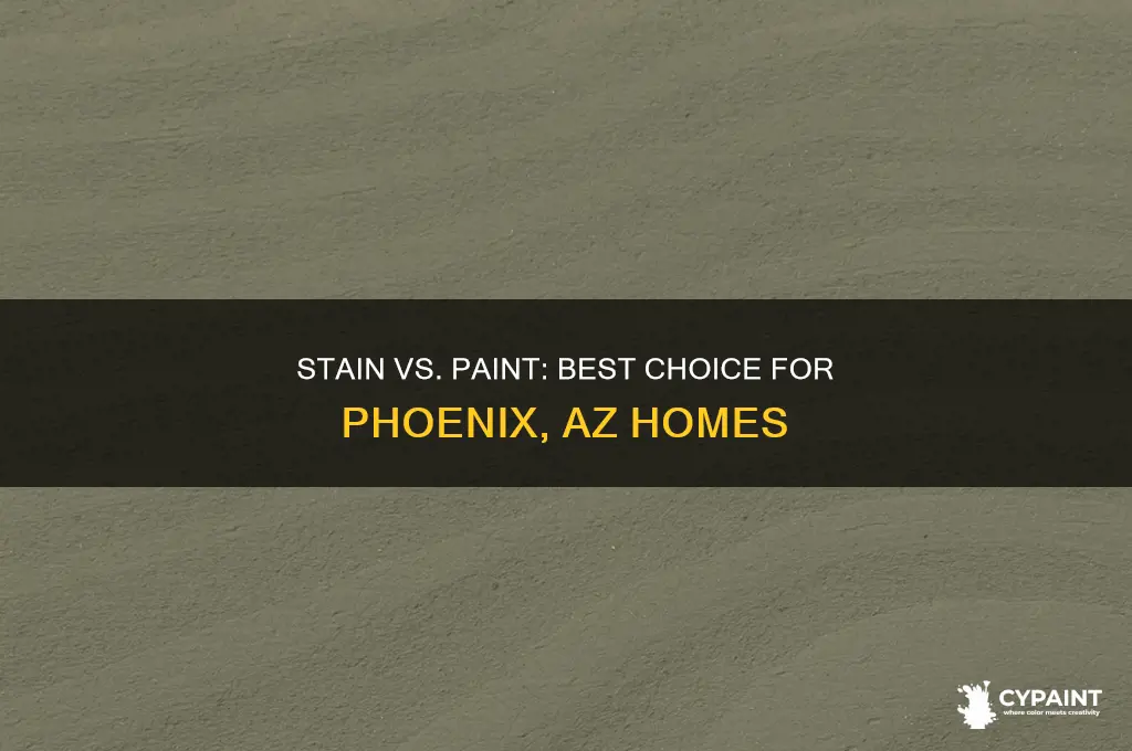 is stain or paint better for phoenix az