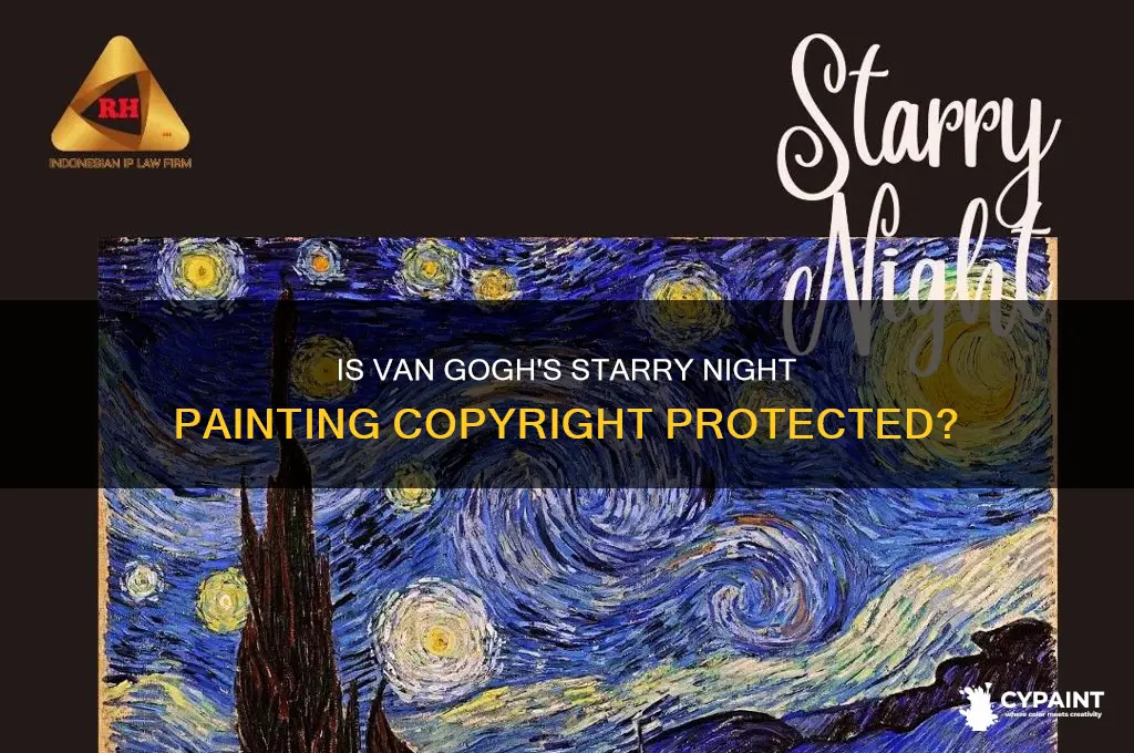 is starry night painting by van go copyrighted